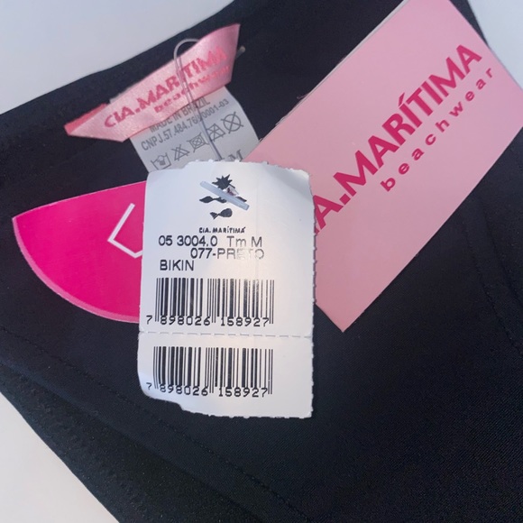 New Black with Gold Accent Bikini M - Picture 9 of 11